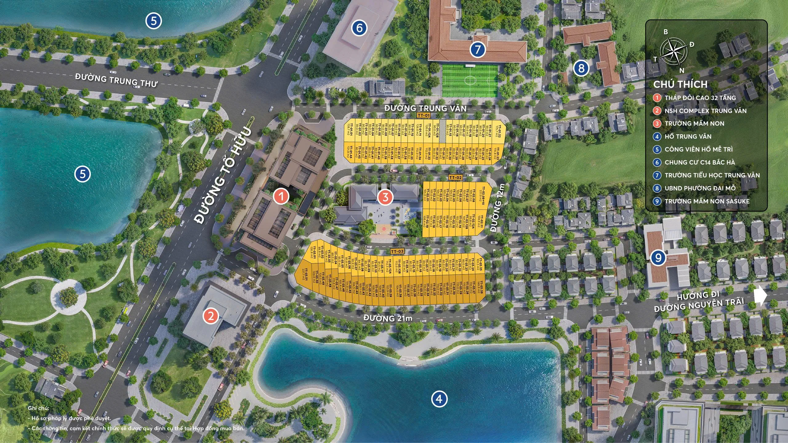 Mat bang tong central lakeside Trung Van