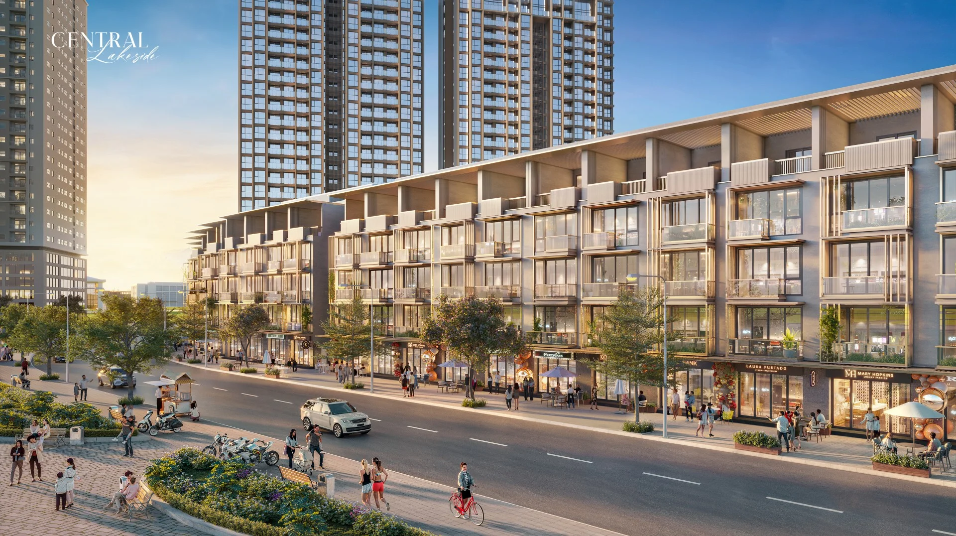Phoi canh lien ke shophouse central lakeside