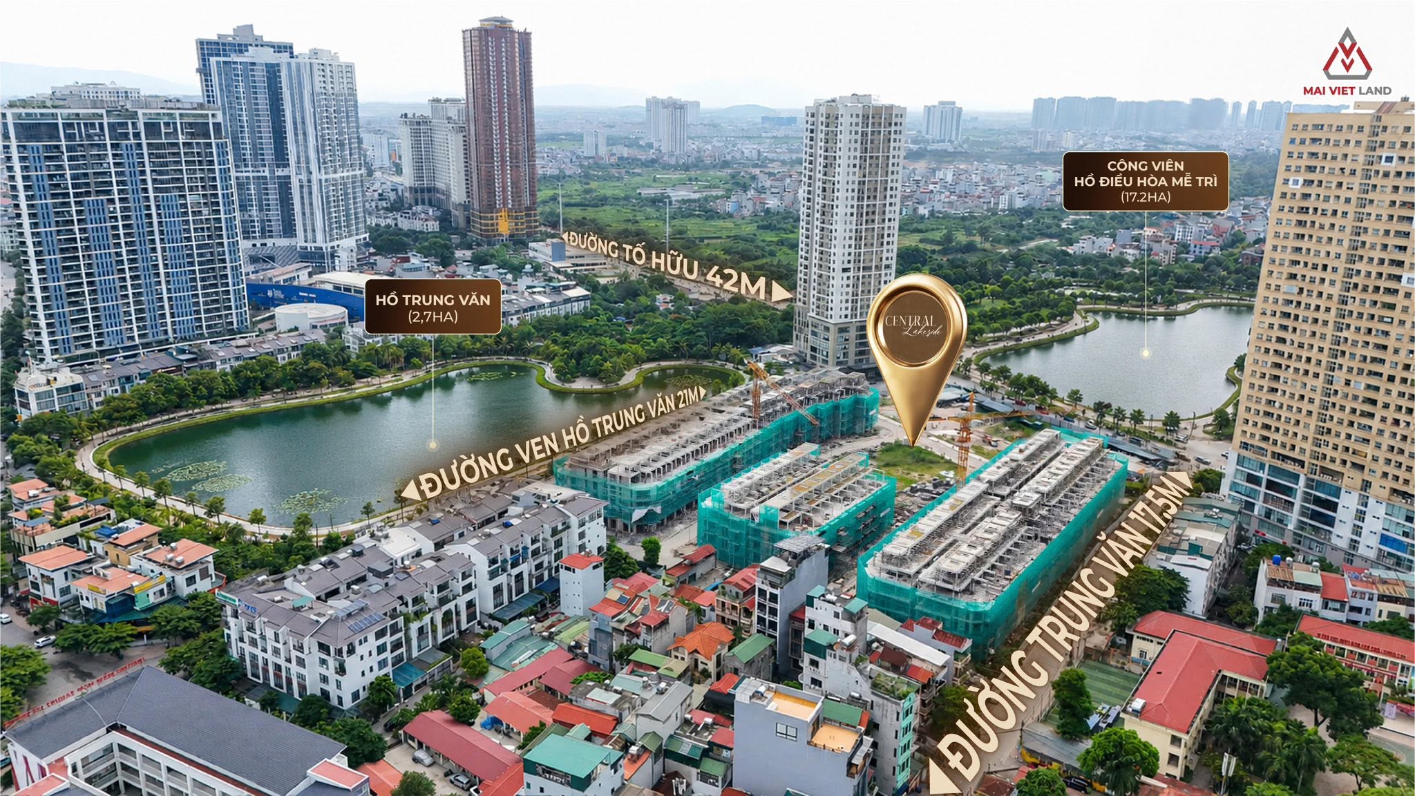 Vi tri view ho central lakeside Trung Van